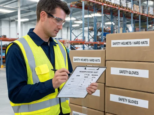Warehouse PPE stock review