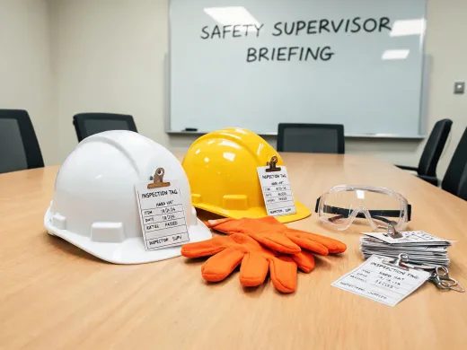 Industrial PPE training table