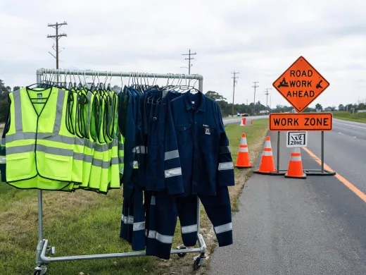 High visibility workwear