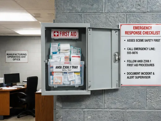 Industrial first aid cabinet